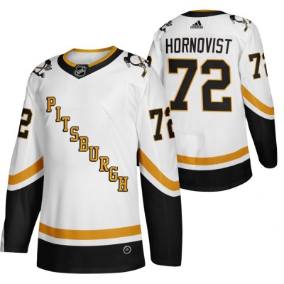 Pittsburgh Pittsburgh Penguins #72 Patric Hornqvist White Men's Adidas 202021 Reverse Retro Alternate NHL Jersey